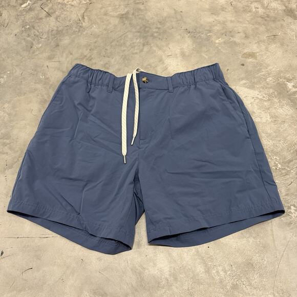 Wowie Shorts Mens Large Blue Performance Elastic Waist Lightweight Casual Golf - Picture 1 of 7